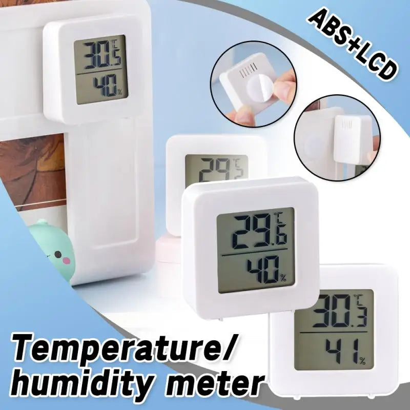 LCD Digital Thermometer Hygrometer – Wall-Mounted Temperature & Humidity Gauge