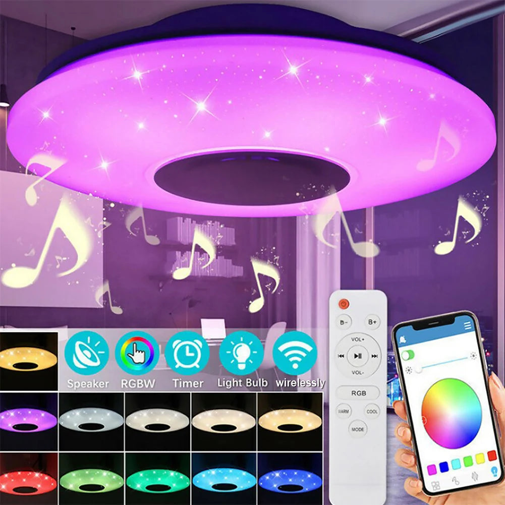 Intelligent RGB LED Lamp with Speaker & Remote Control