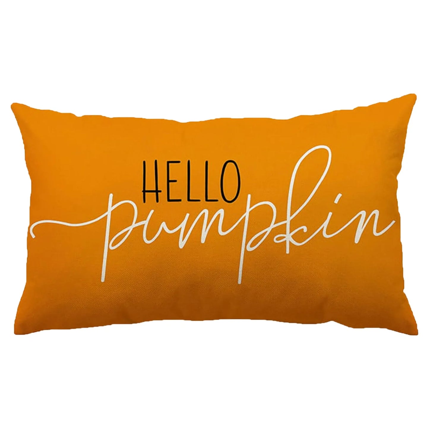 Fall Pillow Covers 12x20" – Linen Autumn Hello Pumpkin Throw Pillow