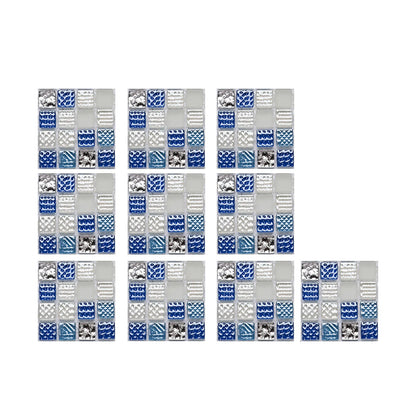 10pc 3D Crystal Tile Stickers – Waterproof Self-Adhesive Wall Decor