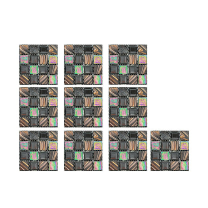 10pc 3D Crystal Tile Stickers – Waterproof Self-Adhesive Wall Decor