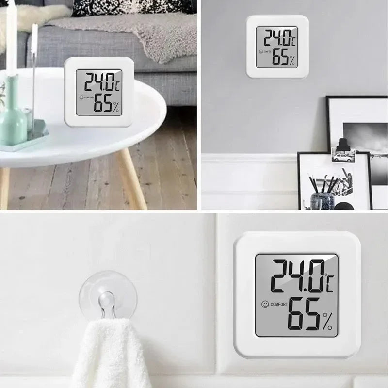LCD Digital Thermometer Hygrometer – Wall-Mounted Temperature & Humidity Gauge