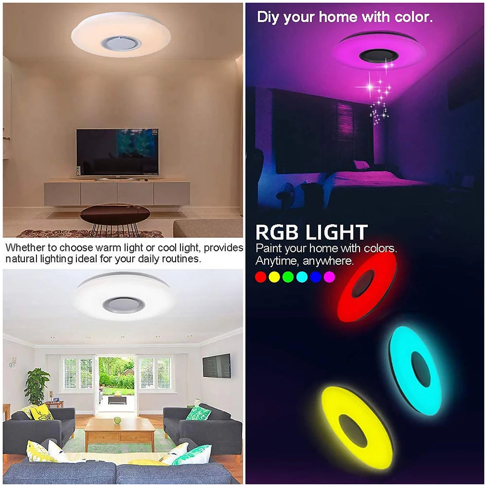 Intelligent RGB LED Lamp with Speaker & Remote Control