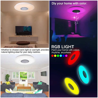 Intelligent RGB LED Lamp with Speaker & Remote Control