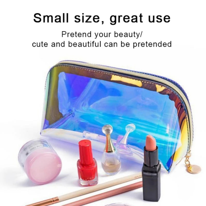 Large Capacity TPU Cosmetic Bag – Waterproof Transparent Travel Wash Bag