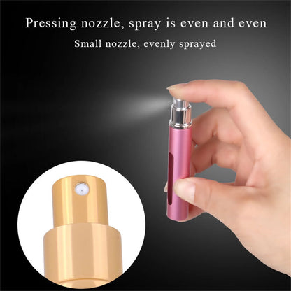 10ml Refillable Perfume Atomizer – Portable Aluminum Glass Sprayer