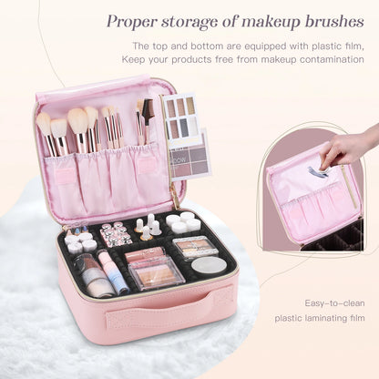 Professional Makeup Bag & Cosmetic Brush Case – Portable Waterproof Organizer