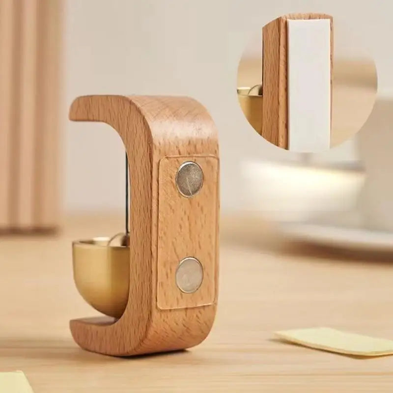 Wooden Magnetic Doorbell Chime – Wireless Landscape Wind Bell for Home & Restaurant