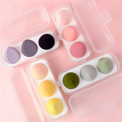 3/4pcs Soft Makeup Sponge Blender – Cosmetic Puff & Foundation Tool