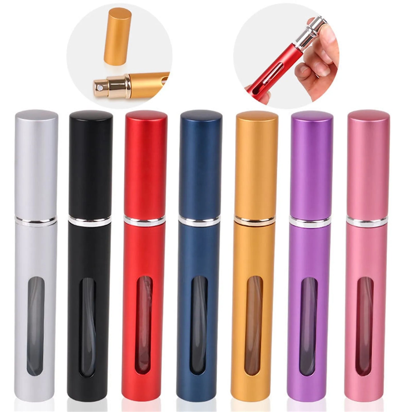 10ml Refillable Perfume Atomizer – Portable Aluminum Glass Sprayer