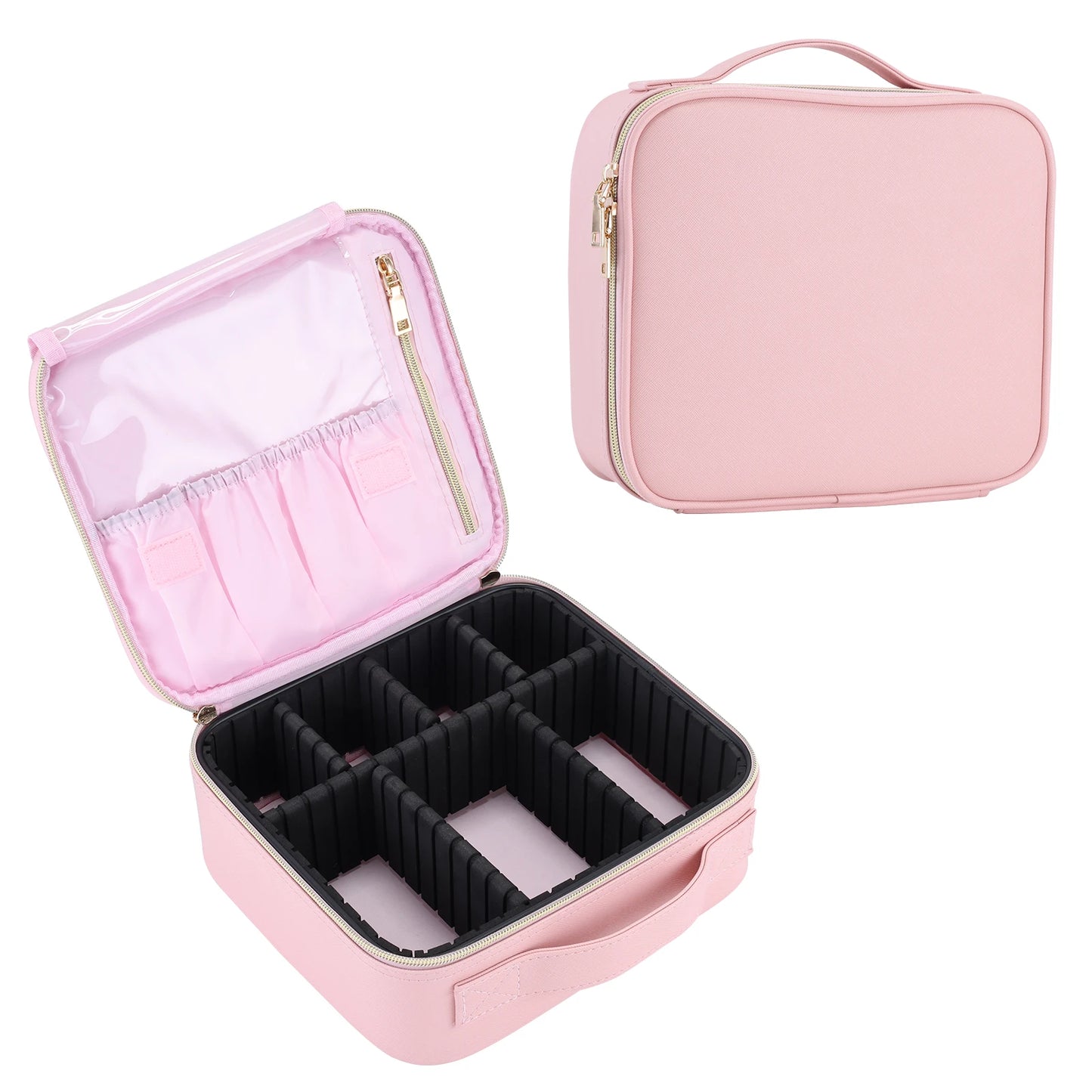Professional Makeup Bag & Cosmetic Brush Case – Portable Waterproof Organizer