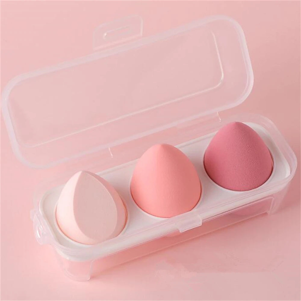 3/4pcs Soft Makeup Sponge Blender – Cosmetic Puff & Foundation Tool