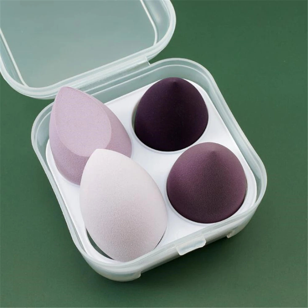 3/4pcs Soft Makeup Sponge Blender – Cosmetic Puff & Foundation Tool