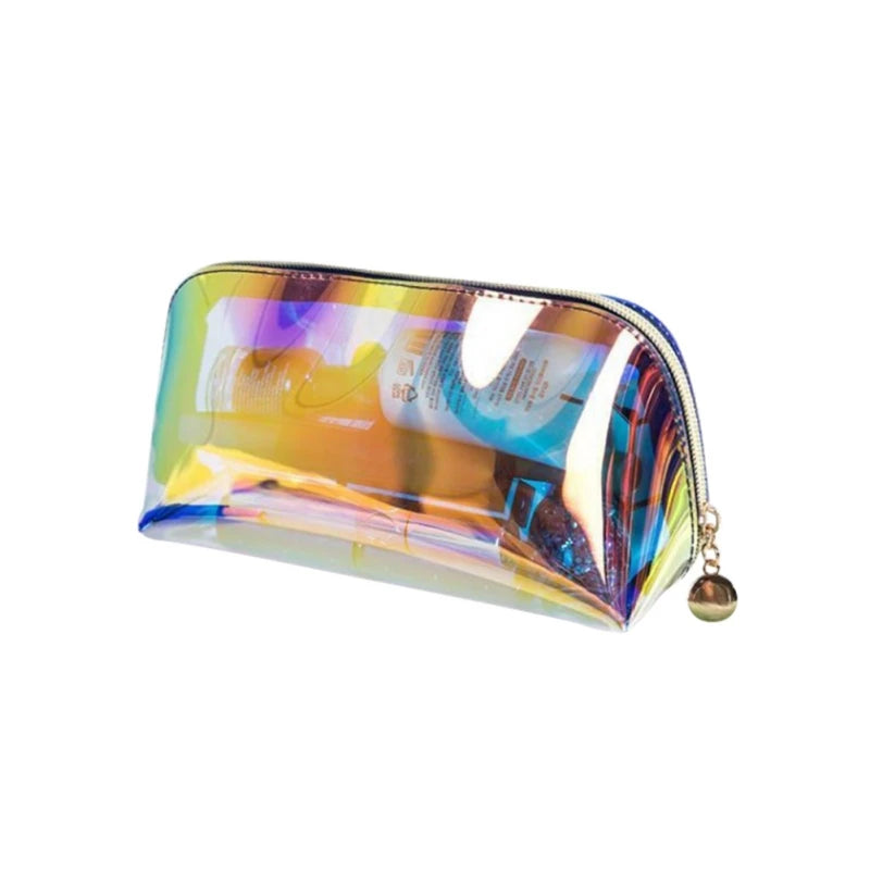 Large Capacity TPU Cosmetic Bag – Waterproof Transparent Travel Wash Bag