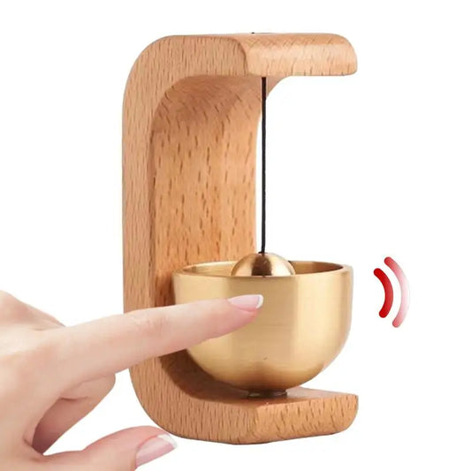 Wooden Magnetic Doorbell Chime – Wireless Landscape Wind Bell for Home & Restaurant