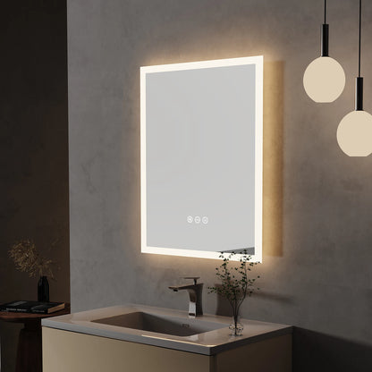 Vanity LED Bathroom Mirror – Wall Mount with Touch & Antifog Features