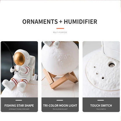 Astronaut Figurine Night Light & Aroma Diffuser – Space Man Decor